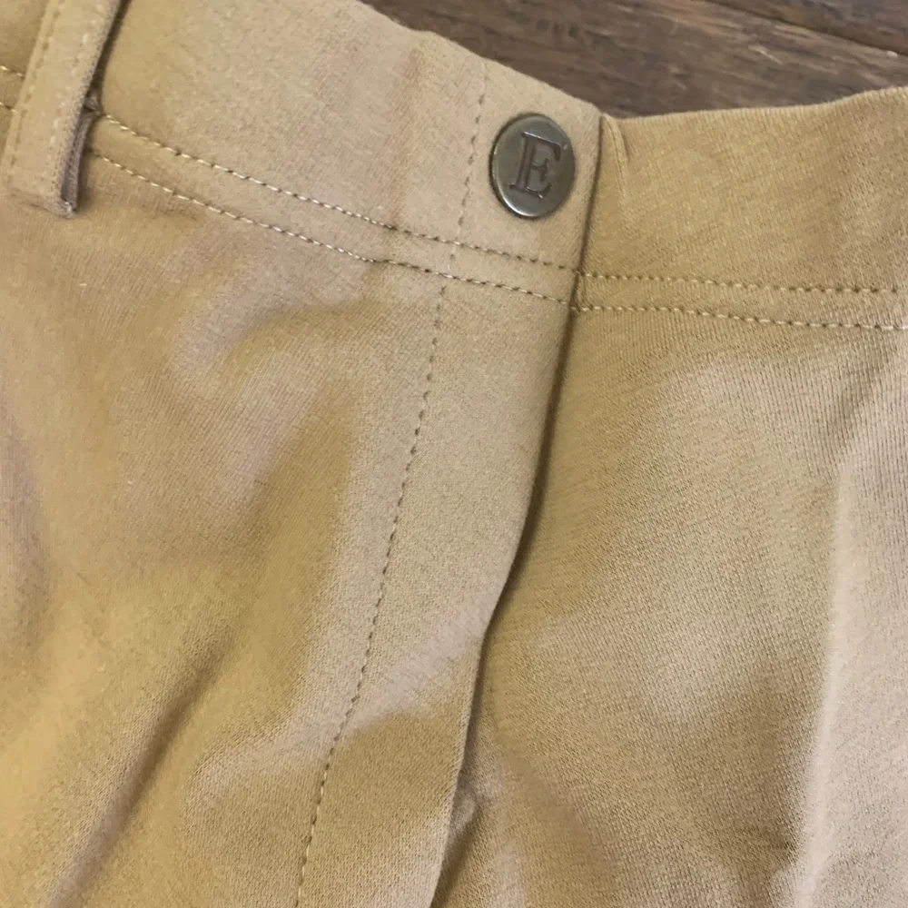 Equistar Tan Riding Breeches Size 16 NWT Knee Patch English Riding Pants - Picture 10 of 11